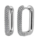 Argola Fio Arredondado Cravejada