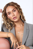 Colar Lupa Espiã Feminino Folheado a Ouro 18k Sarah Andrade