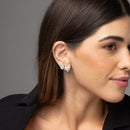 Brinco Argola Coração Cravejado