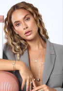 Escapulário Feminino Sarah Andrade Volta ao Mundo Banhado a Ouro 18K ou Ródio