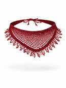 Bandana de Crochê com Franja