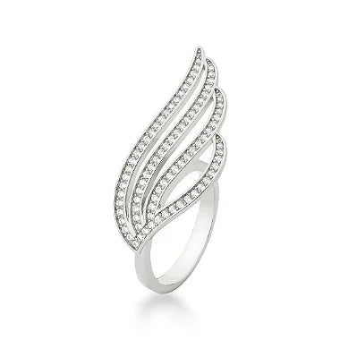 Anel Asas 4 Voltas Cravejado