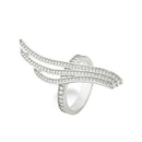 Anel Asas 3 Voltas Cravejado