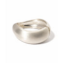 Bracelete Escovado Prata Feminino Volume Orgânico brilho Acetinado