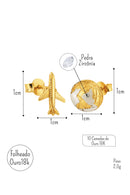 Brinco Feminino Semijoia Sarah Andrade Coleção Volta ao Mundo