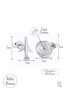 Brinco Feminino Semijoia Sarah Andrade Coleção Volta ao Mundo