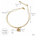 Colar Árvore da Vida Feminino em Palha de Buriti com Pingente Folheado a Ouro 18k