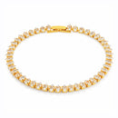 Pulseira Riviera com Zircônias Diamantadas Folheada a Ouro 18k ou Ródio Branco